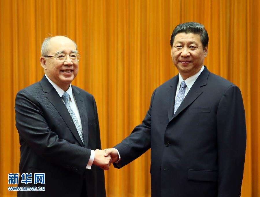习近平会见中国国民党荣誉主席吴伯雄一行