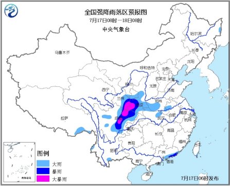 四川强降雨范围继续扩大灾害叠加效应明显（图）