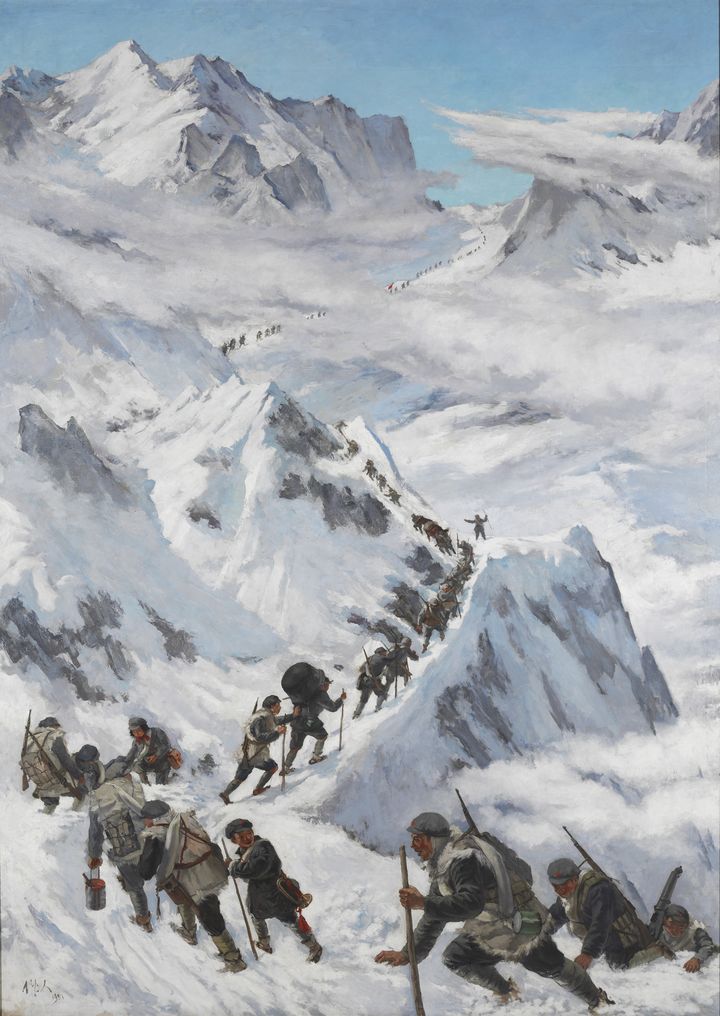 吴作人 1951年 油画 280厘米×200厘米